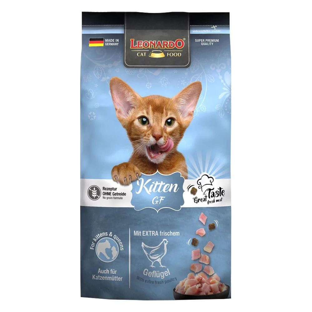Alimento Leonardo Libre de Granos Para Gatitos 1.8 Kg
